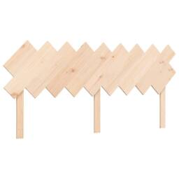 Berkfield Home Bed Frame with Headboard 160x200 cm Solid Wood in Natural - thumbnail 8