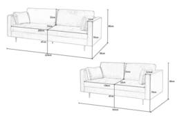 Furniture Maxi Avery 3+2 Seater Sofa Set with Scatter Cushions in Grey - thumbnail 6
