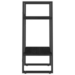 Berkfield Home 2-Tier Book Cabinet Black 40x30x70 cm Solid Pine Wood - Size: 40 x 30 x 70 cm - thumbnail 6