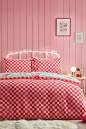 Catherine Lansfield 'Santa's Howdy Christmas' Reversible Duvet Cover Set in Green - Size: Double - thumbnail 2