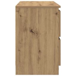 Berkfield Home TV Cabinet Artisan Oak 80x35x54 cm Engineered Wood in Brown - Size: 80 x 35 x 54 cm - thumbnail 7