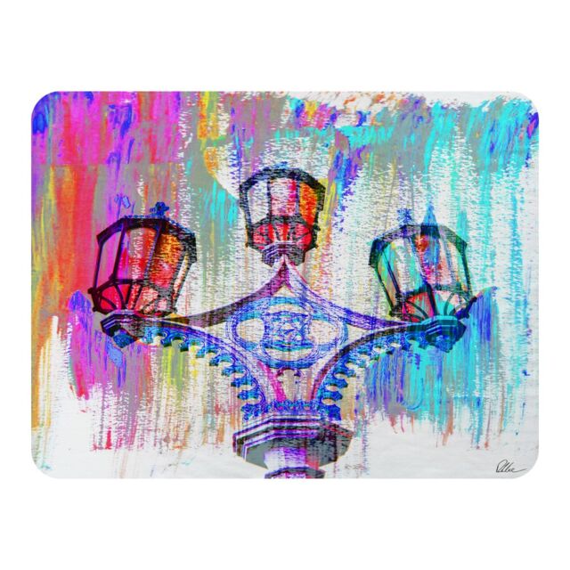 Benjamin Tate Design Big Ben Street Lamps Blanket in Natural - Size: 120 cm x 150 cm - image 1