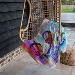 Benjamin Tate Design Big Ben Street Lamps Blanket in Natural - Size: 120 cm x 150 cm - thumbnail 4
