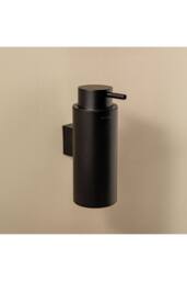 Cosmic Soap Dispenser, 200ml Capacity, Matt Black, Logic Collection in Jet Black - thumbnail 2