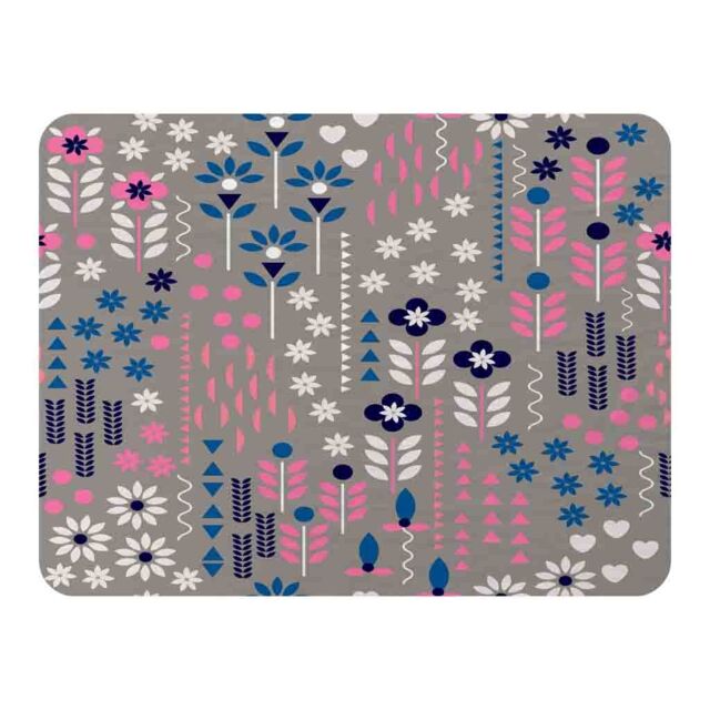 Benjamin Tate Design Selection Of Flowers In Pink Blue & White Blanket in Natural - Size: 120 cm x 150 cm - image 1