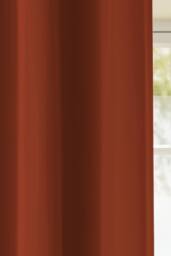 Enhanced Living Plain Supersoft Thermal Room Darkening Eyelet Single Door Curtain in Orange - Size: 168 cm width x 214 cm drop - thumbnail 3