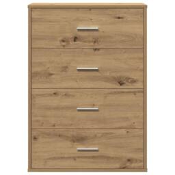 Berkfield Home Sideboard Artisan oak 60 x 31 x 84 cm Particle board in Brown - thumbnail 6