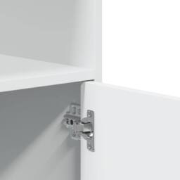 Berkfield Home Rolling¬†Cabinet White 55x40x91 cm Engineered Wood - Size: 55 x 40 x 91 cm - thumbnail 8