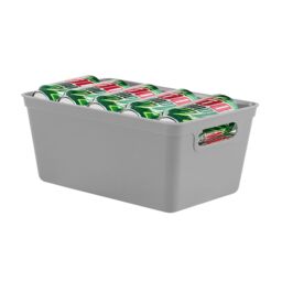 simpa 4L Plastic Studio Organiser Trays with Handles - Set of 6 in Grey - thumbnail 3