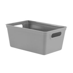 simpa 4L Plastic Studio Organiser Trays with Handles - Set of 6 in Grey - thumbnail 2