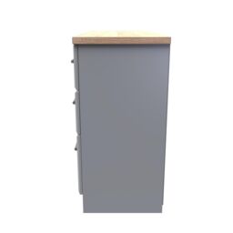 Ready Assembled 2 U Norfolk 6 Drawer Wide Chest (Ready Assembled) in Dark Grey - thumbnail 2