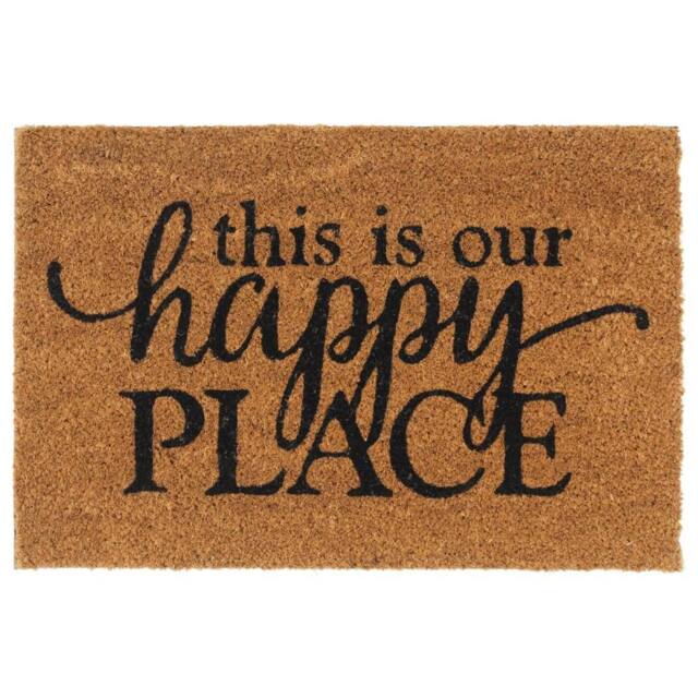 Berkfield Home Door Mat Natural 40x60 cm Tufted Coir in Brown - image 1