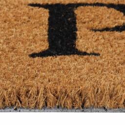 Berkfield Home Door Mat Natural 40x60 cm Tufted Coir in Brown - thumbnail 4