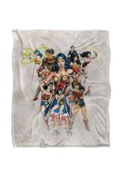 Warner Brothers Wonder Woman Officially Licensed Silky Touch Super Soft Throw Blanket 152 x 127 cm in White - thumbnail 1