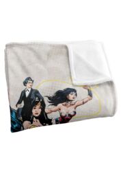 Warner Brothers Wonder Woman Officially Licensed Silky Touch Super Soft Throw Blanket 152 x 127 cm in White - thumbnail 3