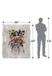 Warner Brothers Wonder Woman Officially Licensed Silky Touch Super Soft Throw Blanket 152 x 127 cm in White - thumbnail 5