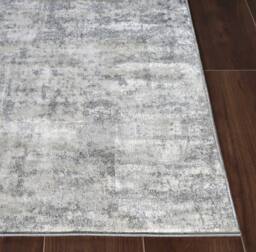Livabliss Roma-Abstract Gray Blue Brown Modern Marble Living Dining Bedroom Rug in Charcoal - Size: 200 cm x 200 cm - thumbnail 5