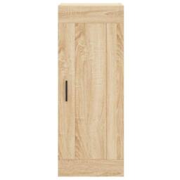 Berkfield Home Highboard Sonoma Oak 34.5x34x180 cm Engineered Wood in Brown - thumbnail 7