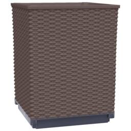 Berkfield Home Planters 2 pcs Brown 30x30x37 cm Polypropylene - Size: 30 x 30 x 37 cm - thumbnail 4