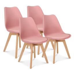 Bravich LTD Rocco Tulip Dining Chair in Dusty Pink - Size: 1 Pack - thumbnail 1