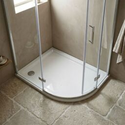 Balterley Premium Shower Tray - Right Hand Offset Quadrant - 1000mm x 800mm - White - thumbnail 5
