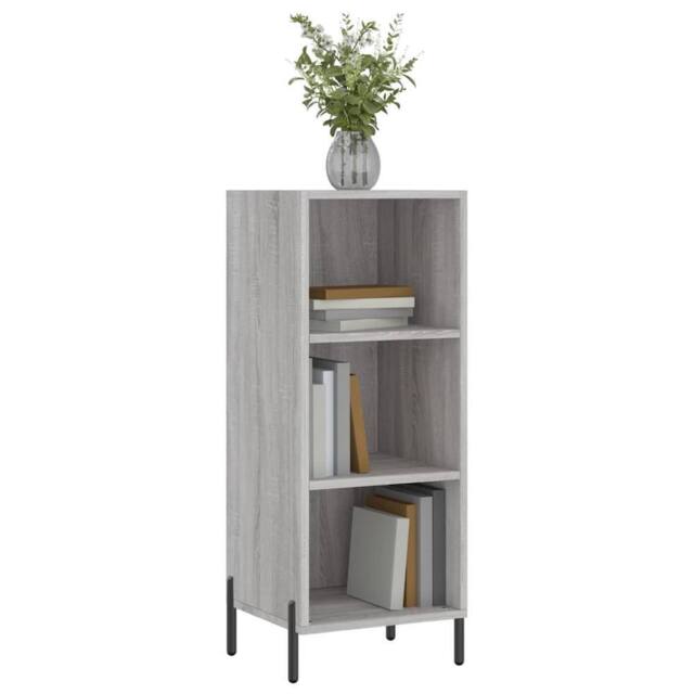 Berkfield Home Sideboard Grey Sonoma 34.5x32.5x90 cm Engineered Wood - image 1