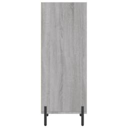 Berkfield Home Sideboard Grey Sonoma 34.5x32.5x90 cm Engineered Wood - thumbnail 5