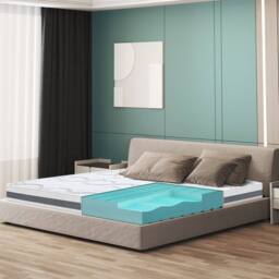 The White Stone Medium-Firmness Orthopedic Mattress, 16 cm in White - Size: Small Single - thumbnail 2