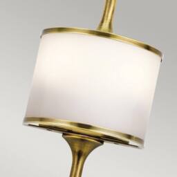 Netlighting Mona 2 Light Bathroom Wall Light Brass IP44 G9 in Yellow - thumbnail 2