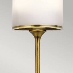 Netlighting Mona 2 Light Bathroom Wall Light Brass IP44 G9 in Yellow - thumbnail 3
