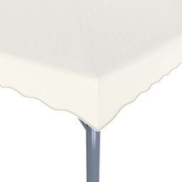 Berkfield Home Gazebo with LED String Lights 400x300 cm Cream Aluminium in Beige - thumbnail 6