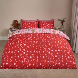OHS Gingerbread Man Reversible Bedding Set Duvet Cover with Pillowcase in Pink - Size: Single - thumbnail 4
