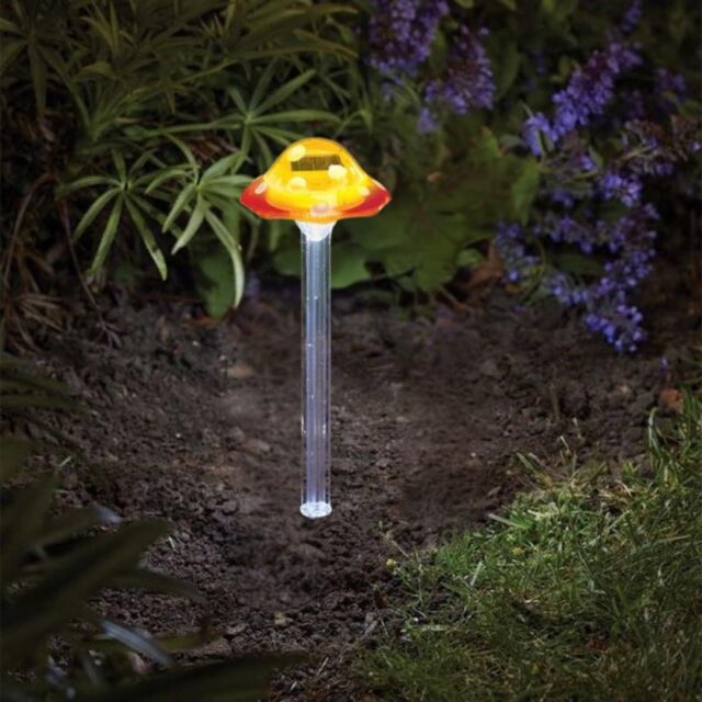 Marco Paul Solar Mushroom Stake Light - Yellow - image 1