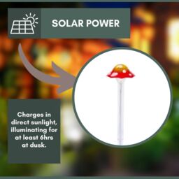 Marco Paul Solar Mushroom Stake Light - Yellow - thumbnail 7