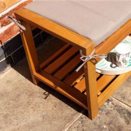 Rowlinsons Occasional Bench - L40.5 x W122 x H46 cm in Brown - thumbnail 3