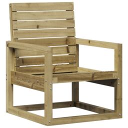 Berkfield Home Garden Chair 57.5x63x76 cm Impregnated Wood Pine in Brown - thumbnail 2