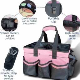 KORVIXA Cleaning Tool Storage Bag Portable in Pink - Size: 500mm - thumbnail 3