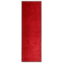 Berkfield Home Doormat Washable Red 60x180 cm - thumbnail 1