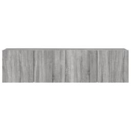 Berkfield Home TV Cabinets Wall-mounted 2 pcs Grey Sonoma 80x30x41 cm - Size: 80 x 30 x 41 cm - thumbnail 7