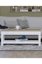 Home Discount Vida Designs Arlington Coffee Table Shelf Storage Living Room in White - thumbnail 3