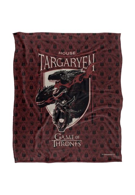 Warner Brothers Game Of Thrones Officially Licensed Silky Touch Super Soft Throw Blanket 152 x 127 cm in White - image 1