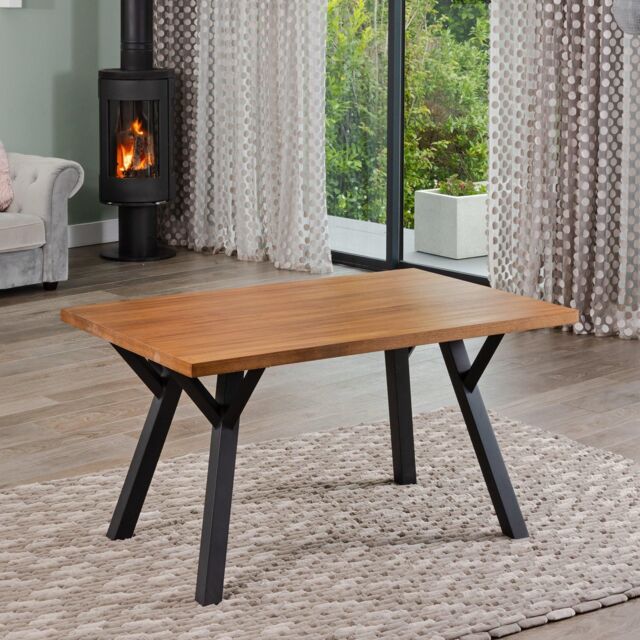 Artemis Home Verona 140cm Wooden Veneer Dining Table in Brown - image 1