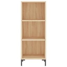Berkfield Home Highboard Sonoma Oak 34.5x34x180 cm Engineered Wood in Brown - thumbnail 6