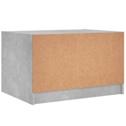 Berkfield Home Modern Coffee Table with Glass Doors Concrete Grey 68x50x42 cm - Size: 68 x 50 x 42 cm - thumbnail 8