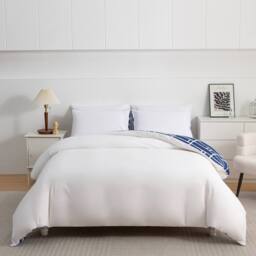 Grace Luxury 4 Pack Ultrasoft Duvet Cover Set with Fitted Sheet in Blue - Size: Single - thumbnail 2