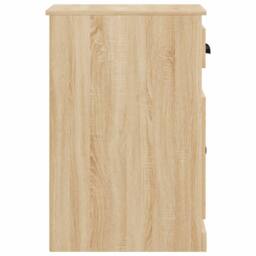 Berkfield Home Side Cabinet with Drawer Sonoma Oak 40x50x75 cm Engineered Wood in Light Tan - Size: 40 x 50 x 75 cm - thumbnail 7