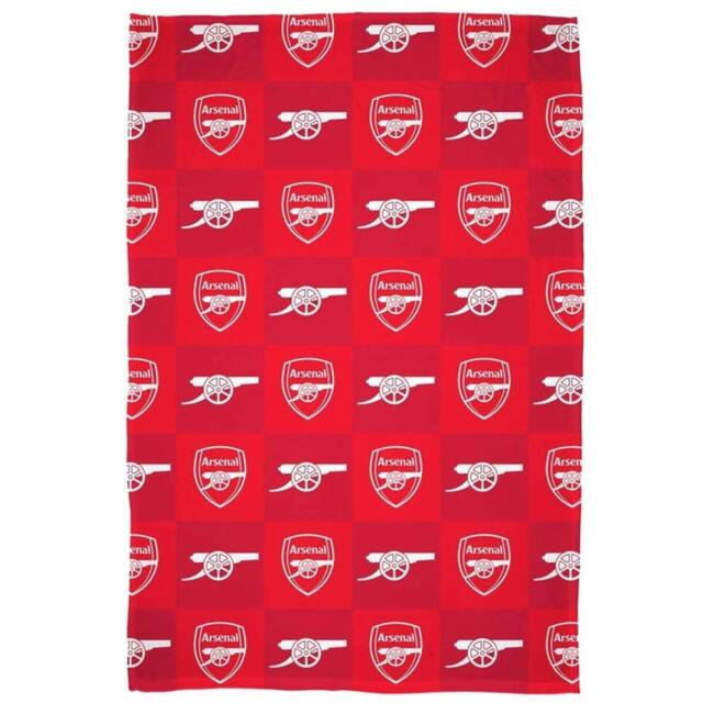 Arsenal FC Fleece Emblem Blanket in Red - image 1