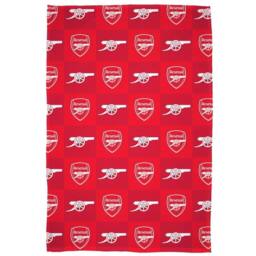 Arsenal FC Fleece Emblem Blanket in Red - thumbnail 1