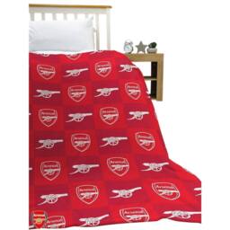 Arsenal FC Fleece Emblem Blanket in Red - thumbnail 2