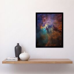Artery8 Hubble Space Telescope Image Lagoon Nebula Visible Light View Of Cosmic Fantasy Landscape Herschel 36 Giant Star w/ Gas Dust Cloud Mountains - thumbnail 2